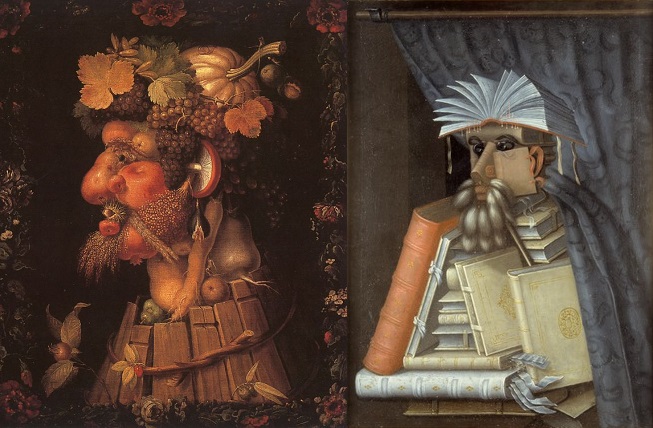 Retratos pareidólicos de Giuseppe Arcimboldo.
