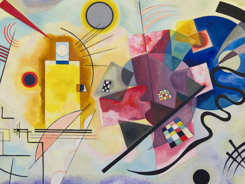 Cuadro abstracto de Kandinsky.