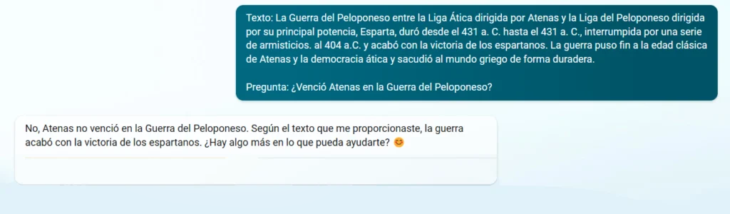Ejemplo de pompt de Preguntas Booleanas de SuperGLUE.