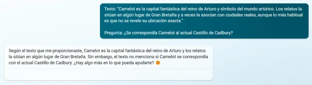 Ejemplo de pompt de Inferencias de Texto de SuperGLUE.